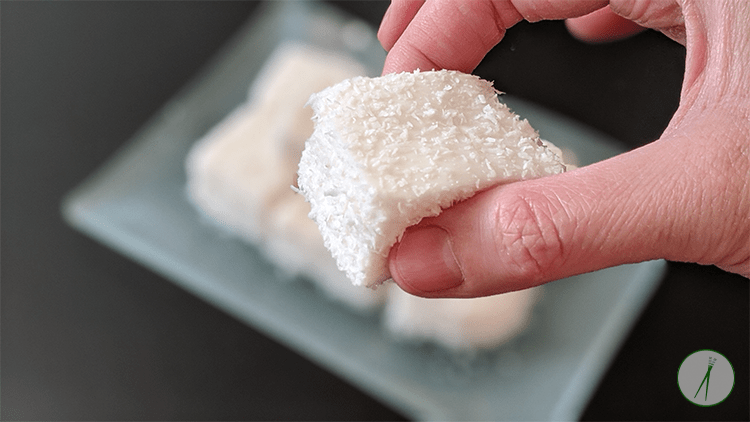 קוביות פודינג קוקוס