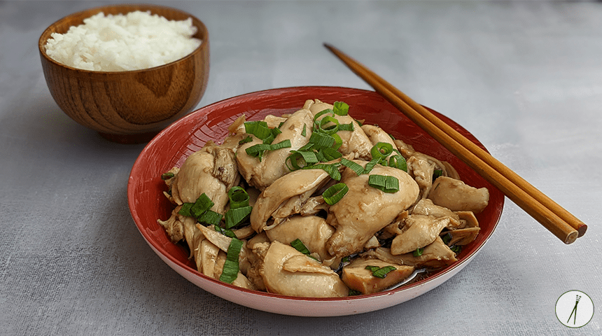 עוף בשמן בצל ירוק – Cōng yóu jī